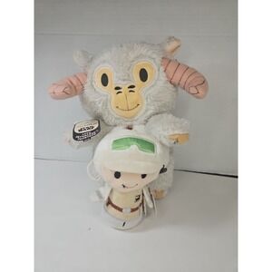 2 Pc Hallmark Itty Bittys Star Wars - Luke Skywalker Tauntaun Set Plush NWT Bead